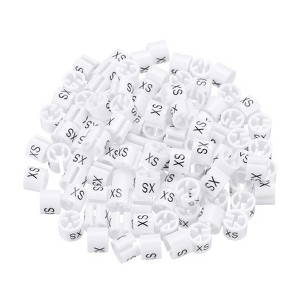Unique Bargains Plastic Reusable Easy to Recognize Clothes Hanger Marker Color Coding 150 Pcs - 1 of 4