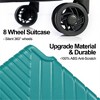 BEAFUP Hardshell Luggage Sets 3 Piece Double Spinner 8 Wheels Suitcase with TSA Lock Lightweight 20''24''28'' - 4 of 4