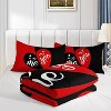 Luupatchy You & Me Lover Romance Comforter Set With 1 Quilt 2 Pillowcases, For Valentine'S Day Wedding Gifts,Queen - 2 of 4