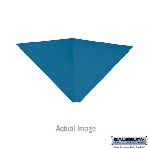 Salsbury Industries Corner Sloping Hood Filler Color: Blue, Size: 1" H x 12" W x 12" D - image 1 of 3