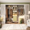 Aheaplus 4FT - 8FT Closet Organizer with Hanging Rods, DIY Closet System with 2 Doors for Laundry Room - 4 of 4