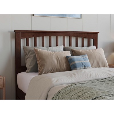 AFI Furnishings Mission Full Headboard with Turbo Charger in Walnut