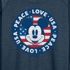 Women's - Disney - Americana Lightweight French Terry Wide Neck Long Sleeve Shirt - 2 of 4