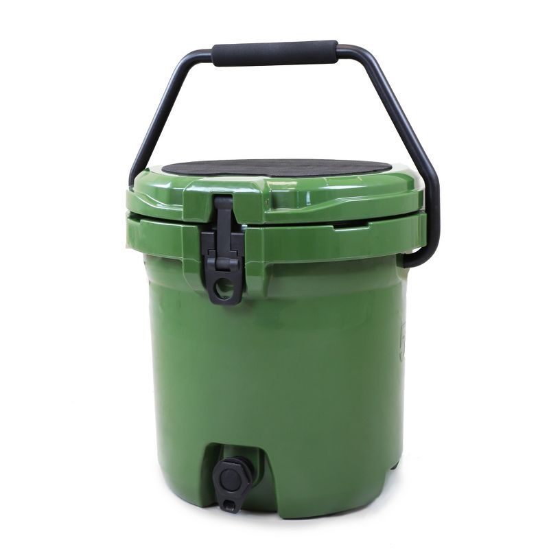 Xspec 5 Gal Rotomolded Beverage Cooler Jug Dispenser Outdoor Ice Bucket, Green, 1 of 8
