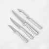 Rada Kitchen Knives Boxed Set, 4 Pc Meal Prep Gift Set, Veggie Peeler and Granny, Heavy Duty, and Super Paring Knives - 3 of 4