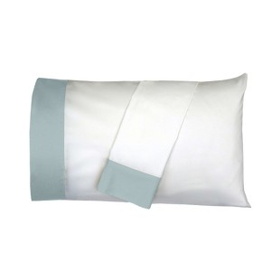 Cuff Pillowcase Set (Pair) - Luxury 608 Cotton USA - 1 of 4