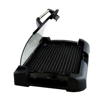 Hamilton Beach 3-in-1 Electric Indoor Grill/Griddle, 180 Sq. in. Nonstick  Cooking Surface, Adjustable Temperature Up to 425°F, Black, 38546 