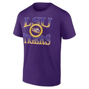 NCAA LSU Tigers Men's Bi-Blend T-Shirt - 1 of 3