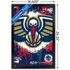 Trends International NBA New Orleans Pelicans - Maximalist Logo 23 Framed Wall Poster Prints - 3 of 4