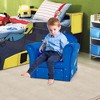 Costway Kids Sofa Toddler Upholstered Armrest Chair withSolid Wooden Frame Blue - 2 of 4