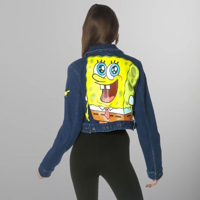 Women's Spongebob Denim Trucker Jacket