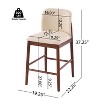 Christopher Knight Home Drea Modern Rubberwood Upholstered Counter Stools (Set of 2) - 3 of 4