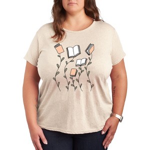 Women's - Instant Message - Book Garden Short Sleeve Graphic T-Shirt - 1 of 4