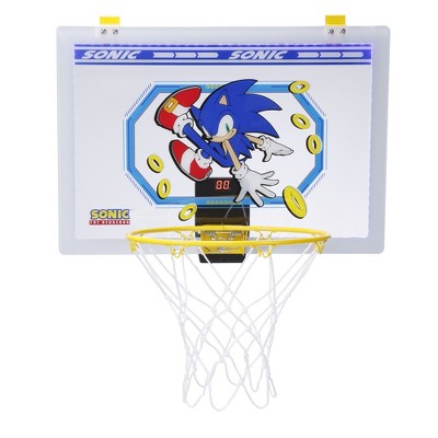 Sonic The Hedgehog XL Over-the-Door Basketball Hoop with LED Lights & Automatic Score Counter
