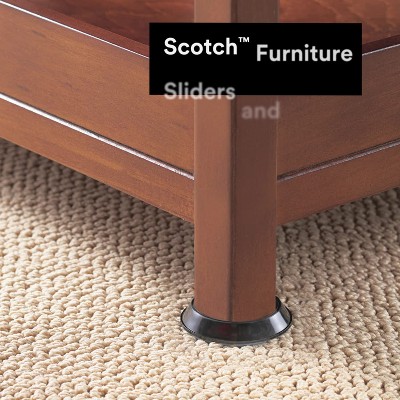 Scotch 4pk Felt Furniture Movers : Target