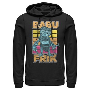 Men's Star Wars: The Rise of Skywalker Babu Frik Pop Art Portrait Pull Over Hoodie - 1 of 3