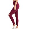 Women's Laser Cut Leggings - lemon tree design - 2 of 2