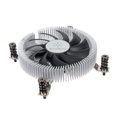 SilverStone Technology   Nitrogon CPU Cooler Low Profile Copper center Extruded aluminum fins 80mm PWM H22mm Intel LGA 1700