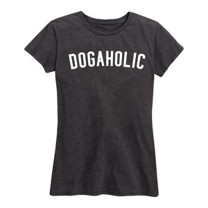 Women's - Instant Message - Dogaholic Short Sleeve Graphic T-Shirt - 1 of 4