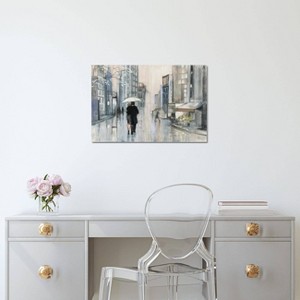 iCanvas Spring Rain New York Neutral by Julia Purinton Canvas Print Wall Art - 1 of 3