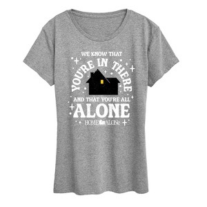 Women's - Home Alone - We Know Youre In There Short Sleeve Graphic T-Shirt - 1 of 4