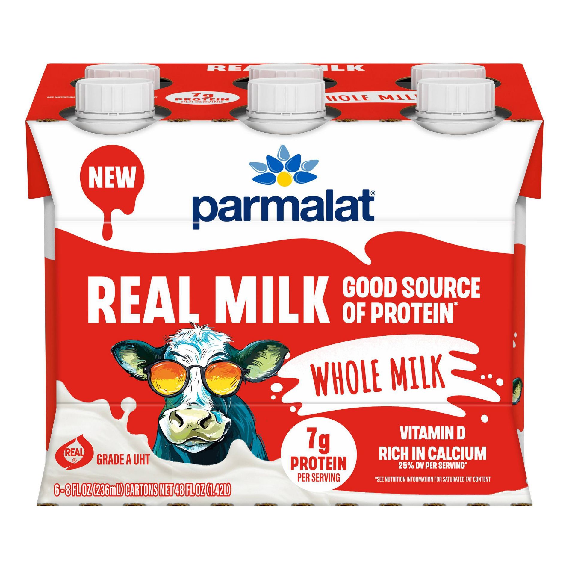 Parmalat Shelf Stable Whole Milk - 48 fl oz/6ct