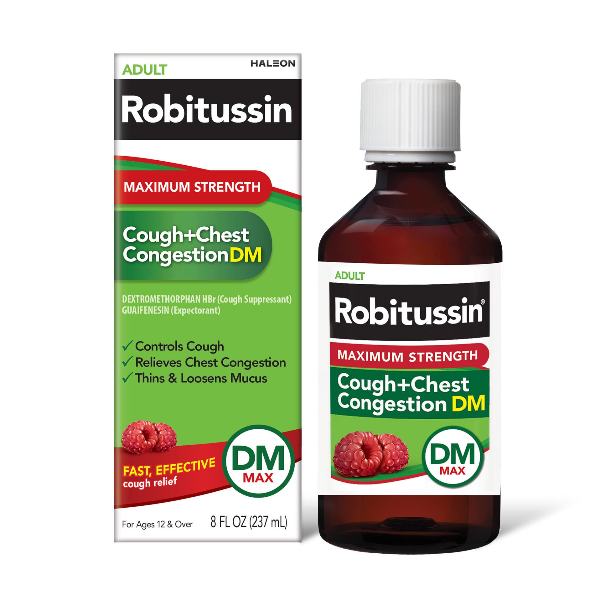 Robitussin Cough + Congestion DM Max Syrup - Dextromethorphan - 8 fl oz