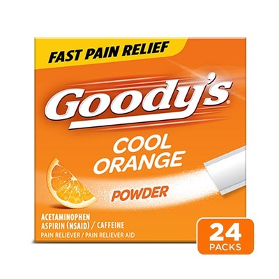 Goody's Extra Strength Headache and Pain Relief Powder - Acetaminophen - Cool Orange  - 24ct