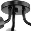 Progress Lighting Cornett 3-Light Close-to-Ceiling Fixture, Matte Black, Metal Reflector Shades - 3 of 3