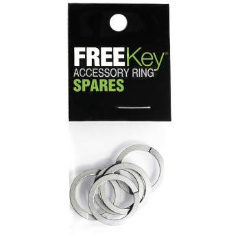 Freekey Easy-Open Key Ring System with 3 Mini Rings 1-1/8-In. Diam.