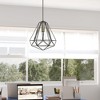 Livex Lighting Knox 1 - Light Pendant in  Textured Black/Polished Chrome - 3 of 4