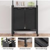 3-Compartment Laundry Sorter with Removable Oxford Bags - 147L Capacity, Storage Shelf & Clothes Rail, Sturdy Steel Frame for Home Organization - 4 of 4