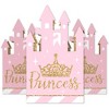 Big Dot of Happiness Little Princess Crown - Pink and Gold Princess Baby Shower or Birthday Party Favor Gift Boxes - Castle Boxes - Set of 12 - 2 of 4