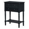 Grungis Narrow Console Table with Three Storage Drawers,Slim Entryway Table with Bottom Shelf,Console Table for Living Room - 3 of 4