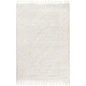 Nuloom Janece Casual Striped Jute Indoor Area Rug, 4' x 6', Beige - 1 of 4