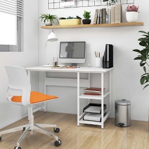 Clihome 41.3 Inch Modern Minimalist Computer Desk, Ergonomic Home Office Desk for Work and Study - 1 of 4