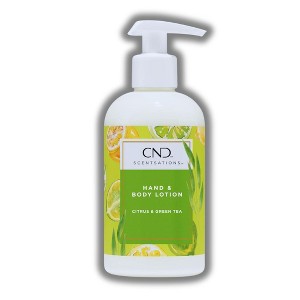 CND Hand& Body Lotion (Citrus & Green Tea ) | Milky lotion for hands and body Impressive and soft scent wraps around the entire body - (8.3 oz) - 1 of 2