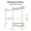 Timate F2 Industrial Pipe Clothes Rack Wall Mounted Clothing Rack, Expandable Garment Rack Heavy Duty Wardrobe Closet, Industrial Closet Kit - 4 of 4