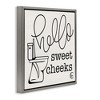 Stupell Industries Hello Sweet Cheeks with Toilet, 18" x 18" - 3 of 4