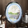 FUFU&GAGA Round Mirror Vanity Touch Screen Lighting White Attached Stool Glass Tabletop Jewellery Box - image 4 of 4