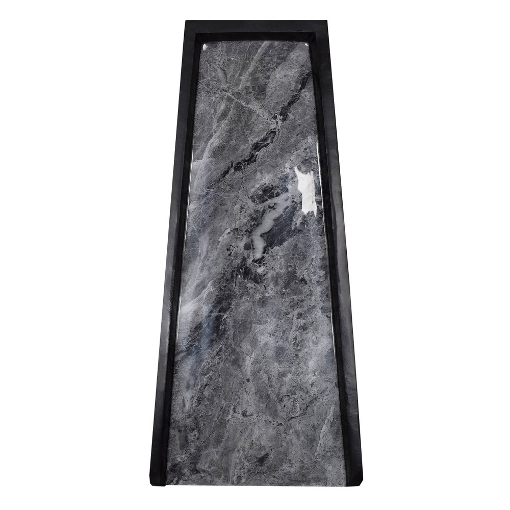 Photos - Other for Irrigation Cast Aluminum Decorative Faux Marble Downspout Gutter Splash Block - Gray - Oakland Living: No Assembly, 24" Length, 11.5" W