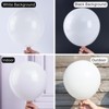 PartyWoo Balloons White Matte 36 18 12 10 5 Inch 100 pcs - 3 of 4