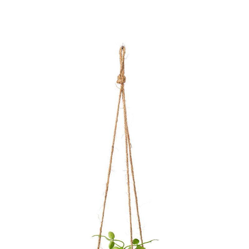 Vickerman 29" Artificial Green Mini Leaf Ivy in Hanging Pot., 4 of 7