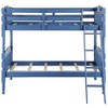 Twin Over Twin Bunk Bed with Built-in Ladder - 2 of 4