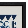 Kate and Laurel 858 Indigo Abstract by Teju Reval, 18x24, Black - 3 of 4