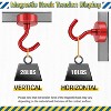 LunaLulinlk Magnetic Hooks, Heay Duty Magnets with Hook for Refrigerator, Magnetic Hook for Cruise Cabins, Classroom, Red, Pack of 6 - 4 of 4