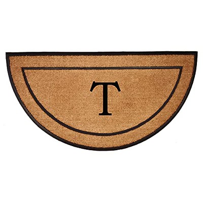 Calloway Mills 106573672T The General Monogram Doormat, 24" x 36", Letter T