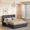 Queen Size Upholstered Trundle Bed with Drawers - 2 of 4