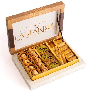 Eastanbul Baklava, Baklava Pastry, Pistachio Gift Box, Middle Eastern Sweets, Premium Gourmet Desserts, 8.8oz (250gr) - 1 of 4