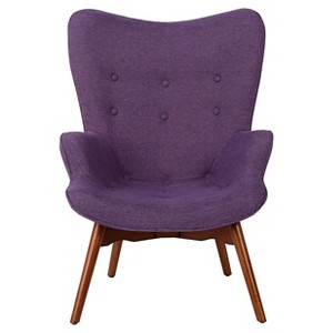 Hariata Fabric Contour Chair - Christopher Knight Home, Purple